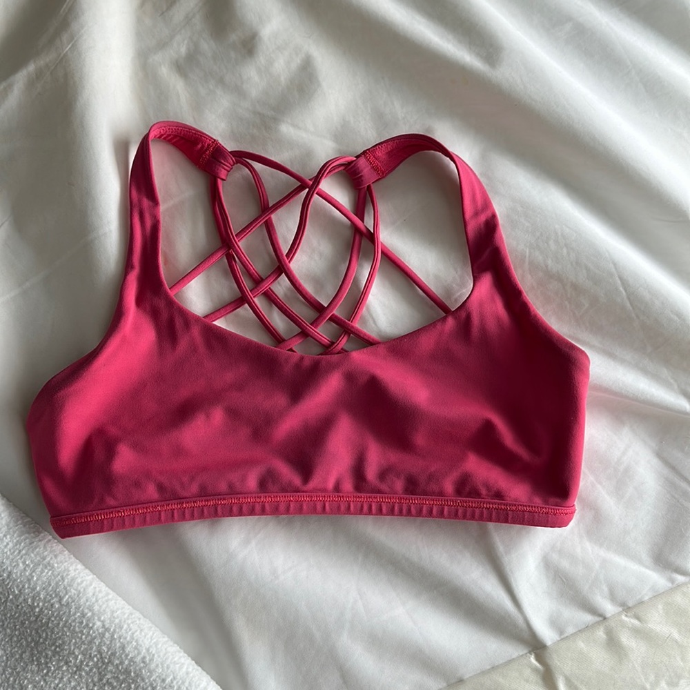 Pink lulu bra